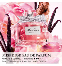 Miss Dior - Eau de Parfum - Notes florales, vanillées et sensuelles Miss Dior - Eau de Parfum - Notes florales, vanillées et sensuelles